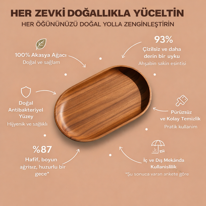 Teak Akasya Ağacı Servis Tabakları